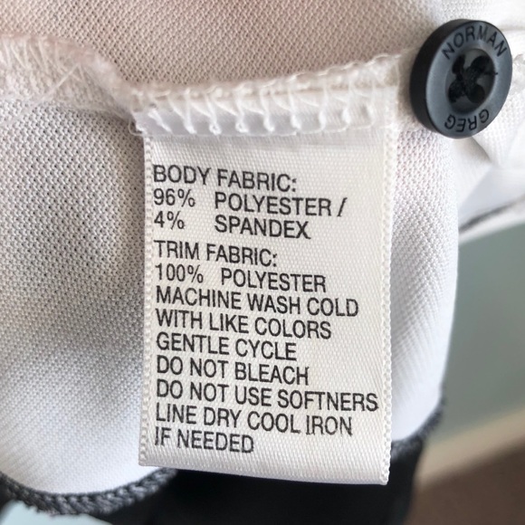 Greg Norman Polo Black & White 2XL - Picture 5 of 6